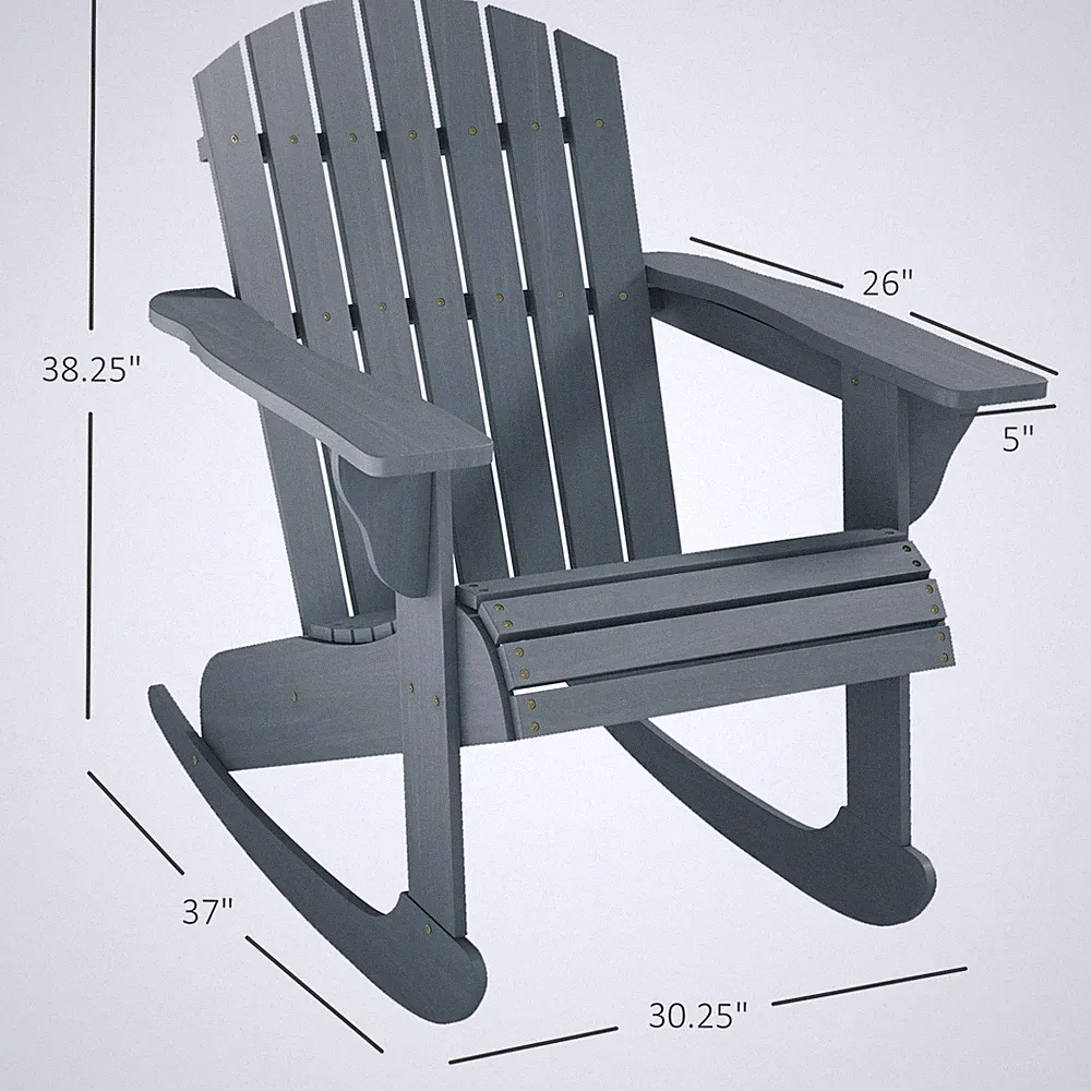 Garden Chair Rocking Chair Rocking Adirondack Chair for Porch