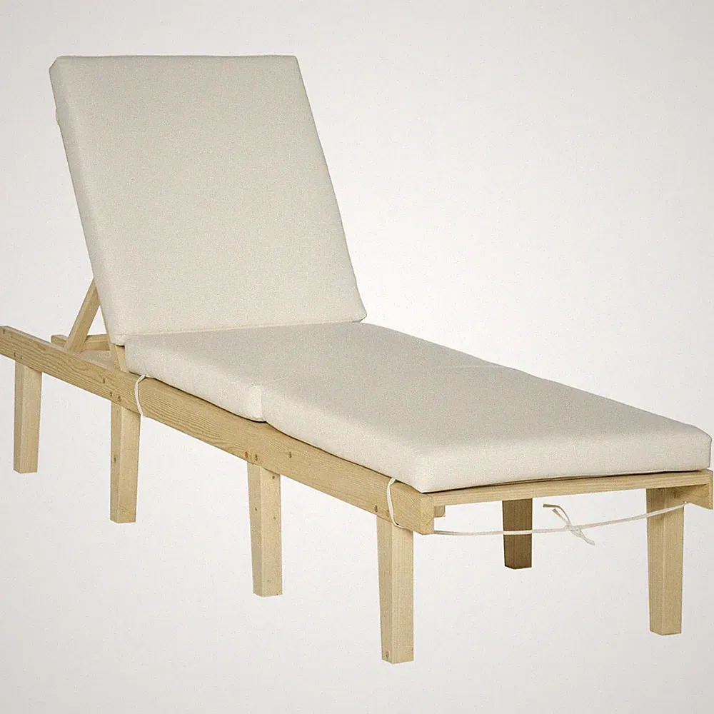Outdoor 4-Position Reclining Chaise Lounge for Deck & Poolside